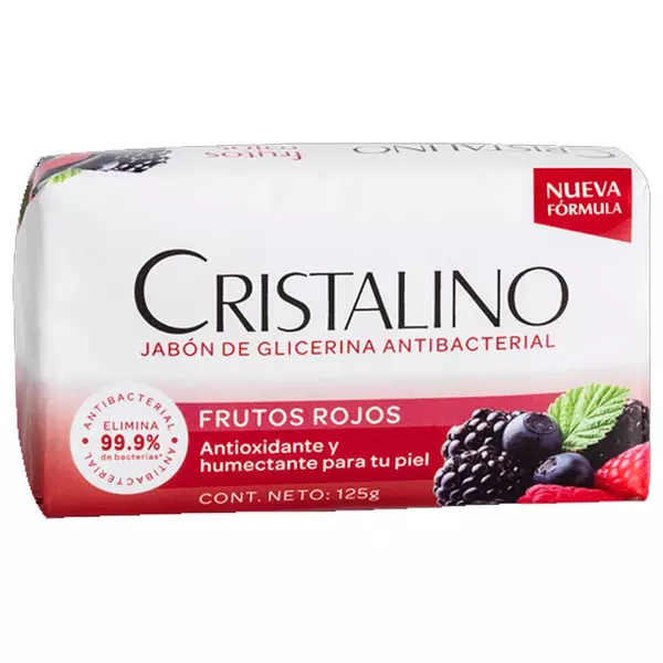 Jabon De Baño Cristalino Com Glicerina Frutos Rojos