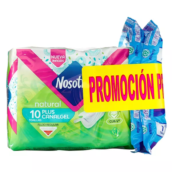 Toalla hHigienica Plus Canalgel x 10 Oferta