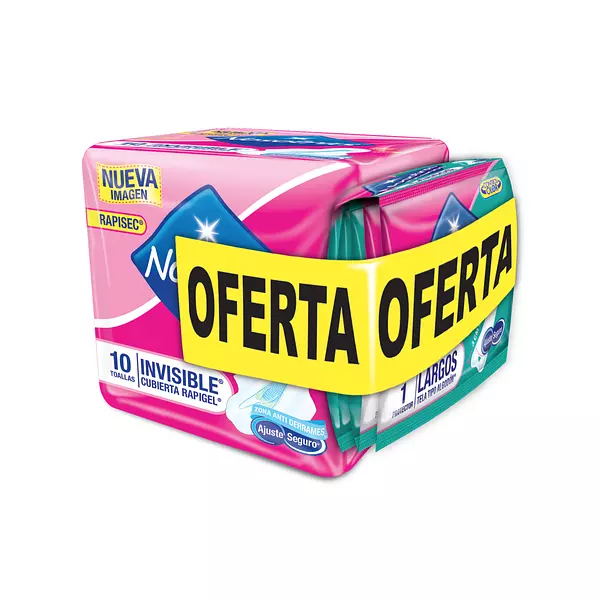 Toalla Higienica Nosotrass Invisible Rapigel x10 oferta