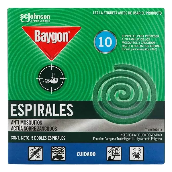 Espirales Baygon antimosquitos 