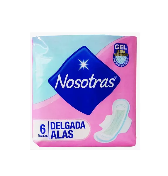 Toalla Higienica Nosotras Proteccion Absorvente Delgada