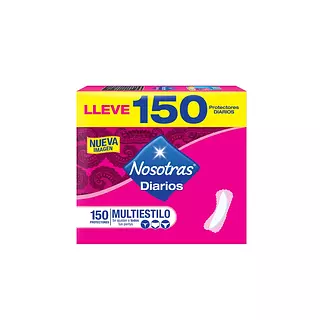 Caja Protectores Diarios Multiforma Multiestilo