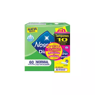 cajaDeProtectores Nosotras normalx 60 promocion