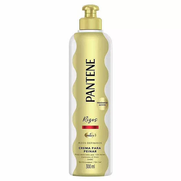 Crema para peinar pantene rizos fragancia activa