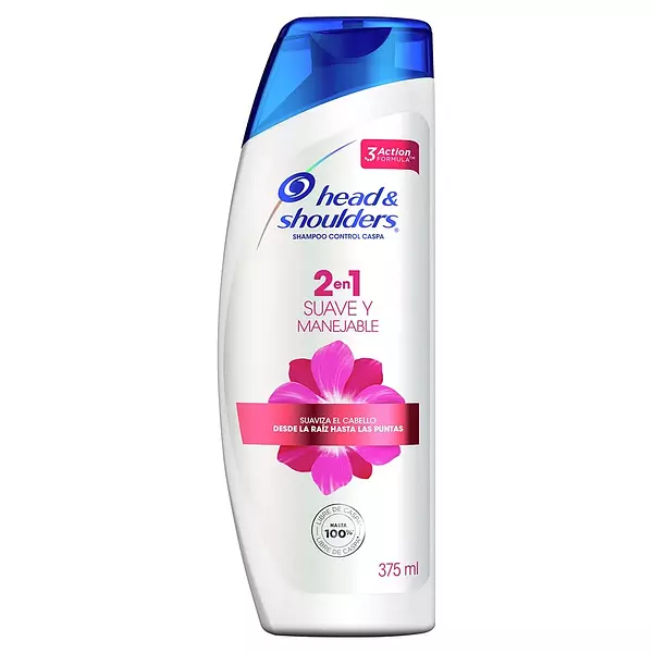 Shampoo head & shoulders suave y manejable 2en 1