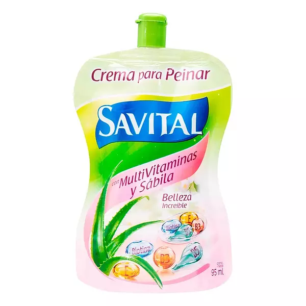 Crema para peinar sabila multivitaminas y sabila