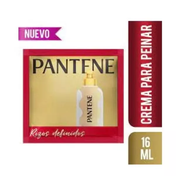 Crema para peinar pantene rizos  sobre