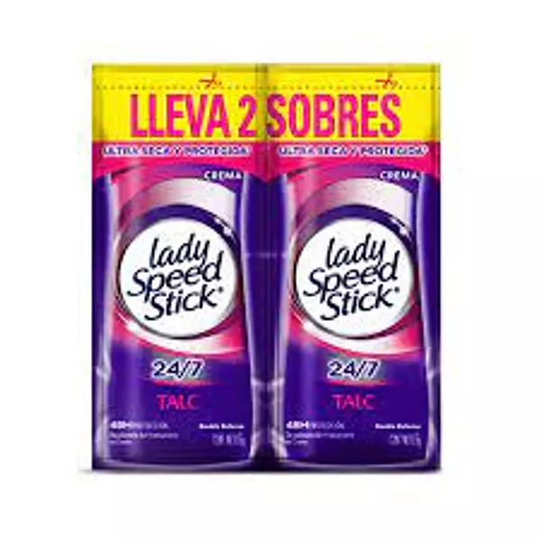 desodorante lady speed stick x2  sobre