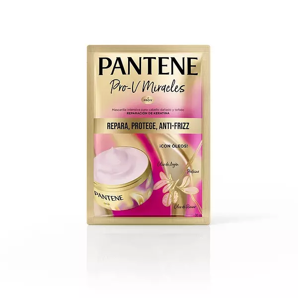 tratamiento keratina pantene  sobre