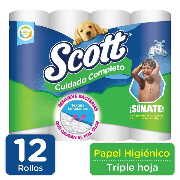 papel higenico scott cuidado completo