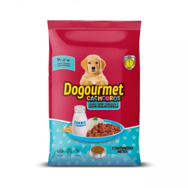 Purina Dogourmet Cachorros carne y cereales con leche deslactosada 