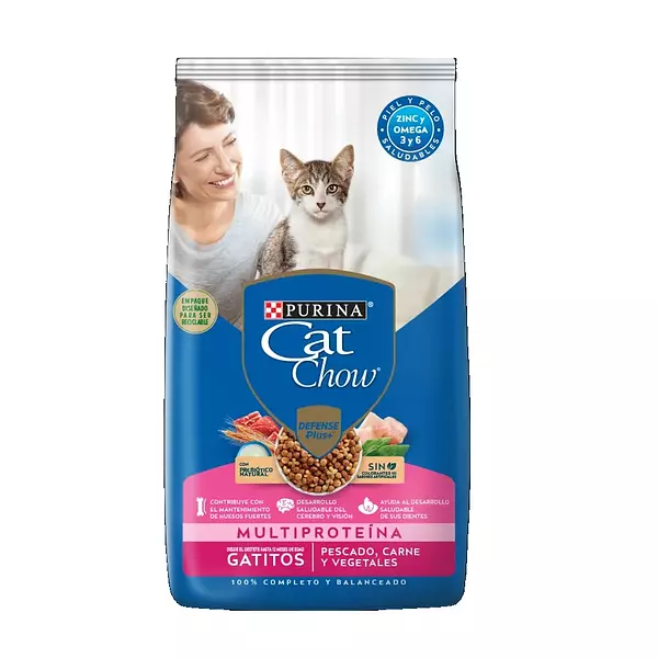 Comida Gato  Cat Chow  Gatitos Pescado 