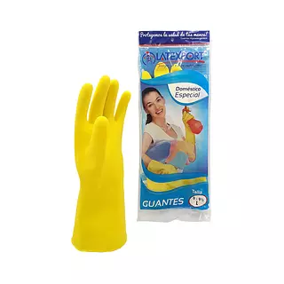 Guantes Domestico Amarillo Talla 9
