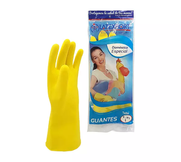 Guantes Domestico Amarillo Talla 9