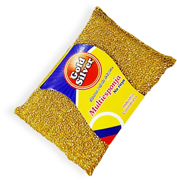 Esponjilla Metalizada Gold Silver 