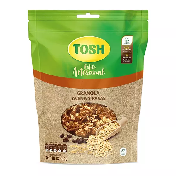 Tosh Granola Avena y Pasas 