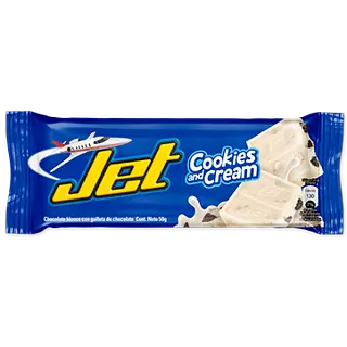 Chocolatina Jet Cookies and Cream Blanca 