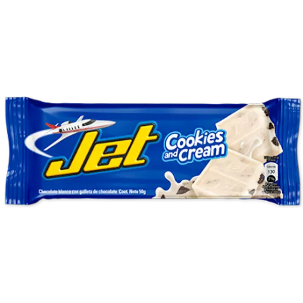 Chocolatina Jet Cookies and Cream Blanca 