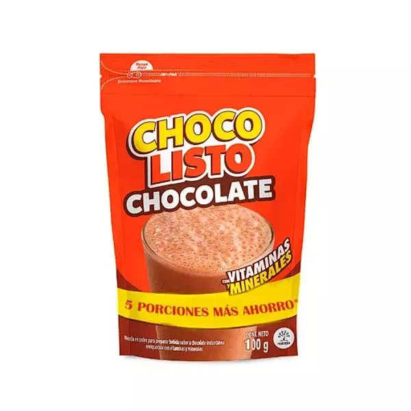 Bebida Achocolatada Choco listo chocolate