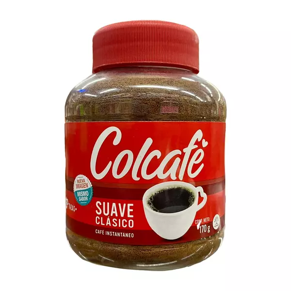 CAfé instantaneo Colcafé Suave Clasico