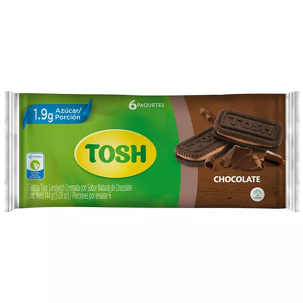 Galleta tipo sandwich tosh chocolate