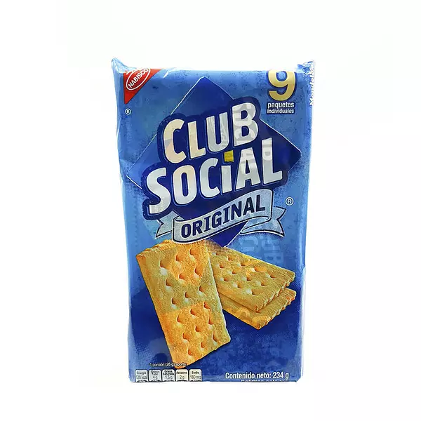 Paquete galleta club social original x9