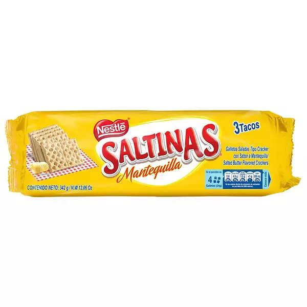 Galletas Saltinas nestle mantequilla taco x3