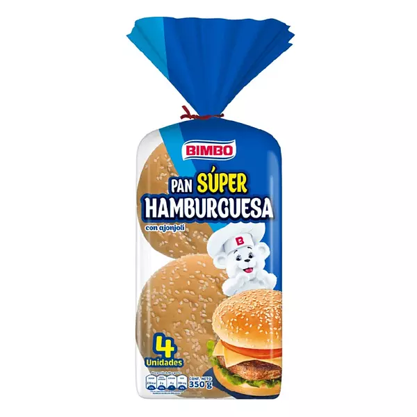 pan hamburguesa bimbo x4