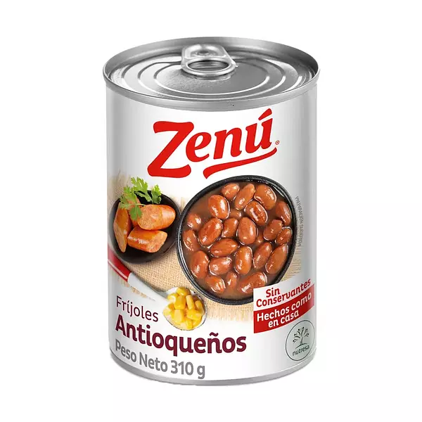 Frijoles antioqueños zenu lata