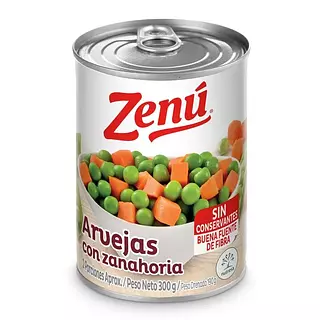alverja con zanahoria zenu lata
