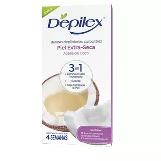 Banda Depilatoria Depilex Piel Extra Seca