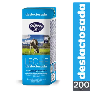 Leche Alpina Deslactosada Cajita