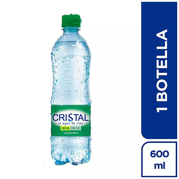 Agua Cristal Con Gas 100% Reciclable