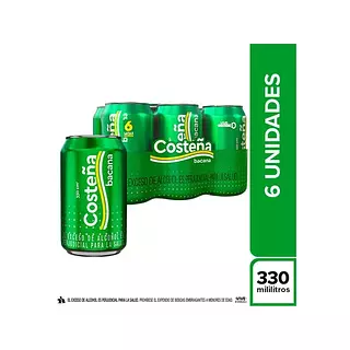Cerveza Costeña Bacana Sixpack