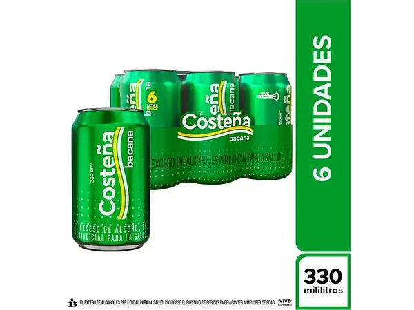 Cerveza Costeña Bacana Sixpack