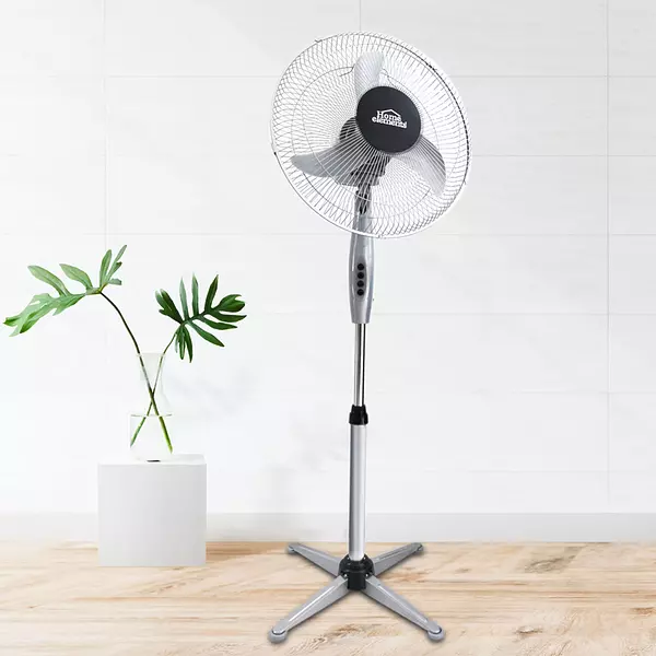 Ventilador Home Elements Pedestal 16"" Gris