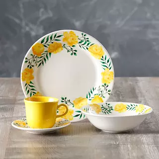 Vajilla Corona Alice 4 Puestos 16 Piezas