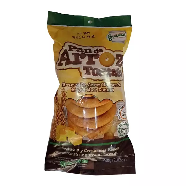 Pan De Arroz Tostado Gavan