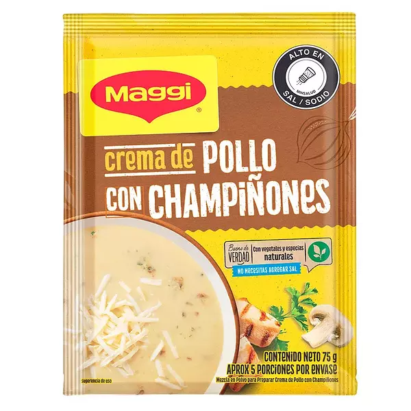 Crema Base Pollo Con Champiñones Maagi