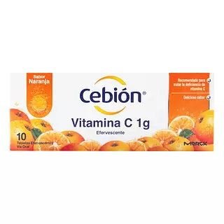 Cebion 1 Gms Efervescente Naranja.