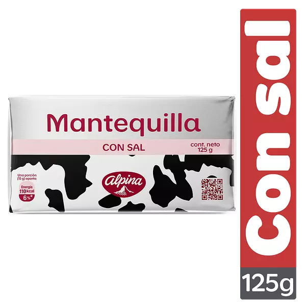 Mantequilla Alpina Con Sal