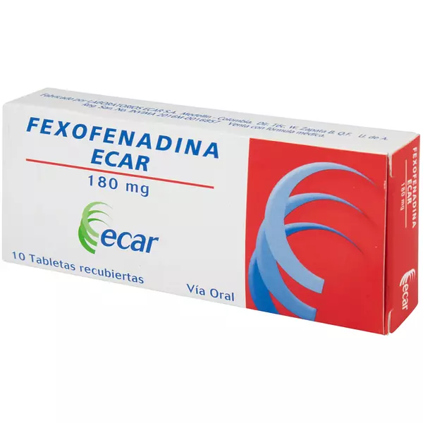 Fexofenadina 180 Mg