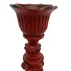 Candelabro Rojo Con Apariencia De Hierro