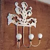 Percha Blanca Con Aplique 3 Ganchos