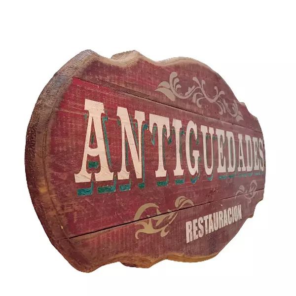 Letrero Antigüedades Restauración