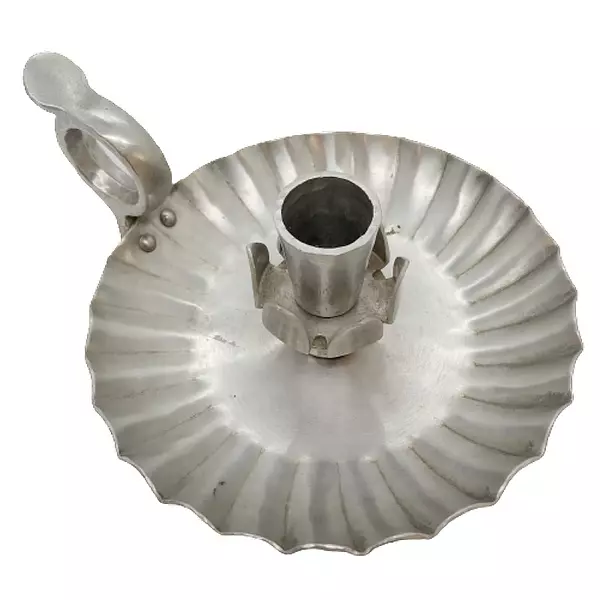 Candelero Con Asa Y Plato De Base