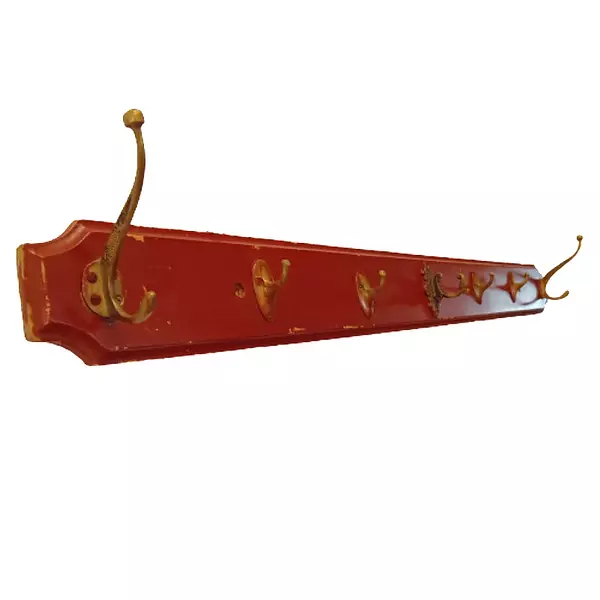 Percha Vintage Con 7 Soportes