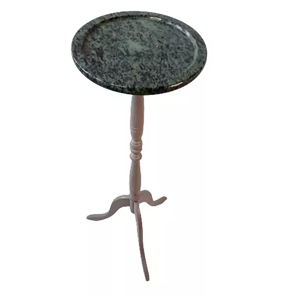 Mesa De Mármol Y Madera The Bombay Company - Tawian 1980