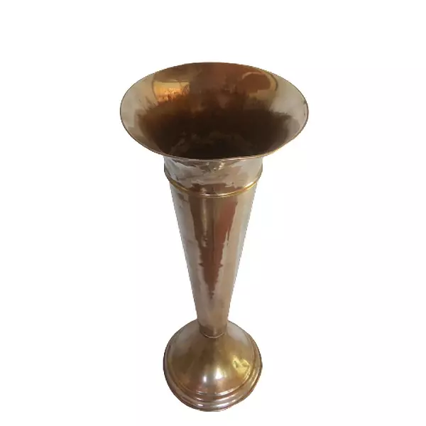 Florero Plateado Metálico 1960