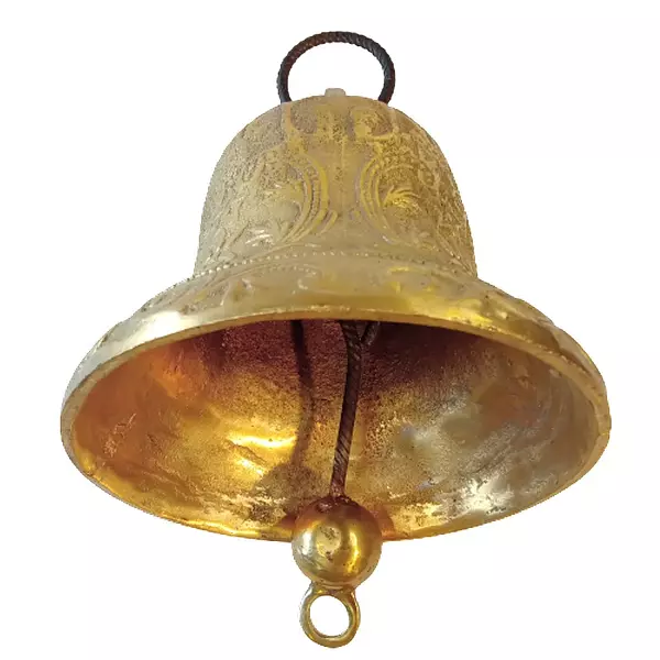 Campana De Iglesia Dorada Grande